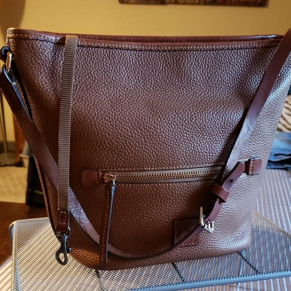 Dooney & Bourke Handbags - Dooney & Bourke Caramel Medium Sac Shoulder Bag